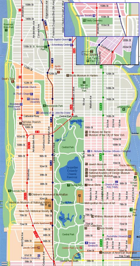 City of New York : Sightseeing Information | New York Parks Map