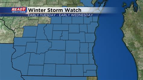 Winter Storm Watch issued ahead of Tuesday's impactful storm