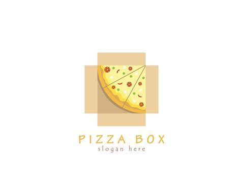 Pizza box logo 8493020 Vector Art at Vecteezy