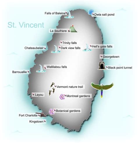 Kingstown St Vincent Map : Kingstown Map Of Saint Vincent And The Grenadines Grey Illustration ...