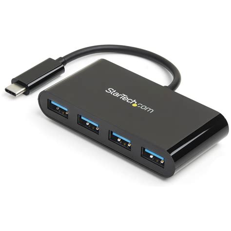 Startech .com USB C Hub4 Port USB C to USB-A (4x)Bus Powered USB HubUSB ...