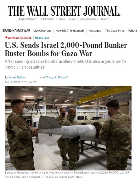 U.S. Told Israel to 'Use Smaller Bombs' to Avoid Civilian Casualties in ...