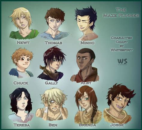 The Maze Runner - Character Chart by whitespirit on DeviantArt The Maze ...