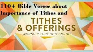 110+Bible Verses for Tithes and offerings | End Time Message