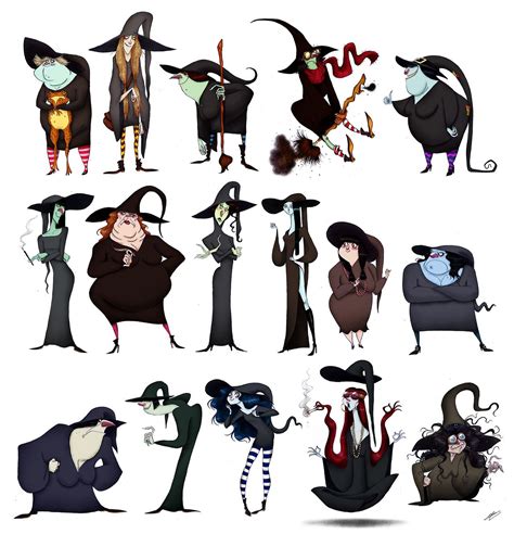 WITCHES SKETCHES Pleins pleins de sorcières! ... - OLIVIER SILVEN | Character design inspiration ...