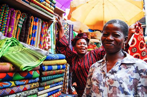 Postcard: Ankara vendors at Balogun Market, Lagos - Lola Akinmade