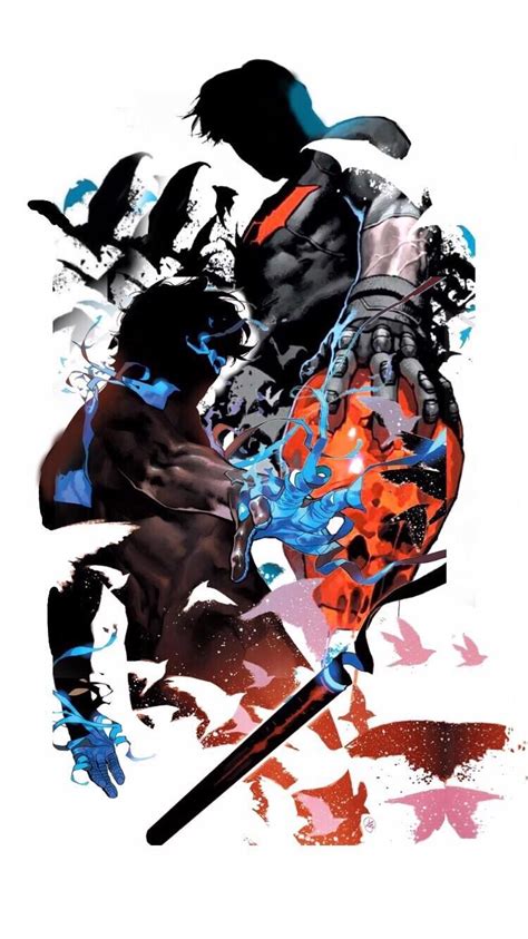 Nightwing And Red Hood Wallpaper (Artwork by Yasmine Putri) : DCcomics Nightwing Wallpaper ...