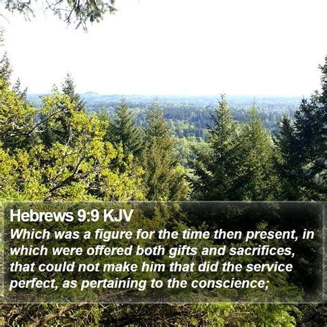 Hebrews 9:9 KJV Bible Verse Images