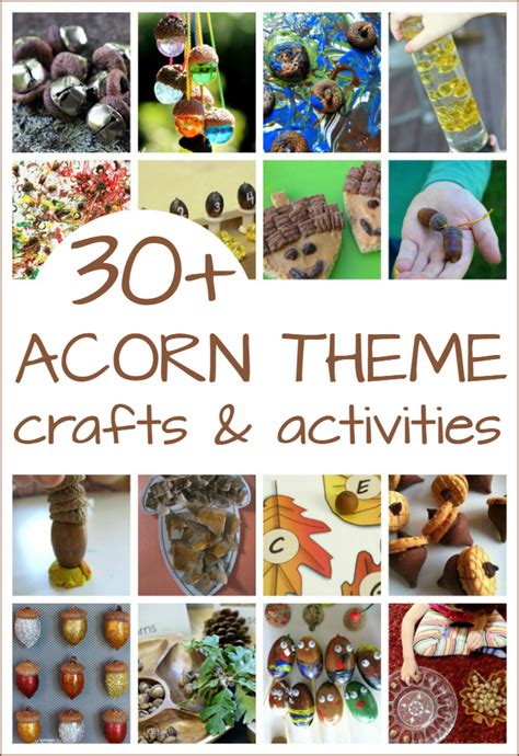 Acorn crafts and activities perfect for a preschool acorn theme ...