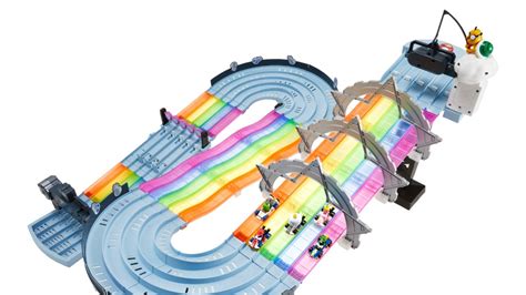 Hot Wheels' Mario Kart Rainbow Road Raceway Set Is Launching This Week ...