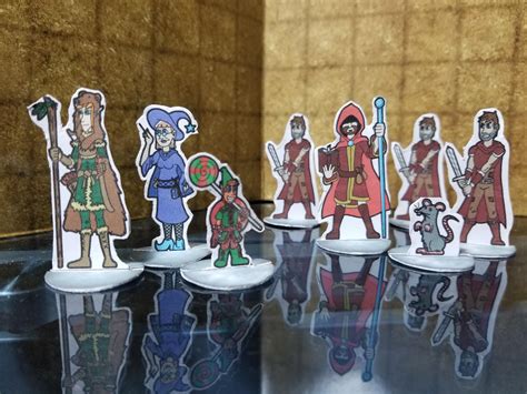 [OC] [ART] I made PC and NPC paper minis for The Lost Mines of ...