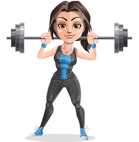 Fitness and Sport Vector Cartoon Characters | GraphicMama