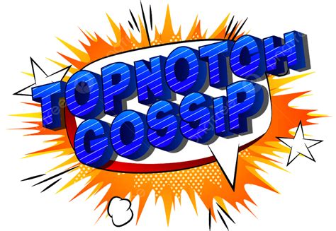 Comic Style Vector Hd PNG Images, Topnotch Gossip Vector Illustrated ...