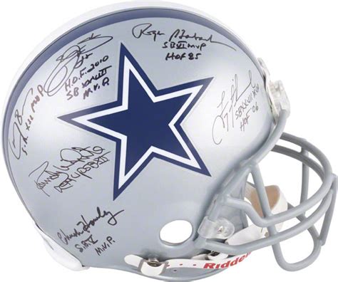 Dallas Cowboys Hall of Fame & MVP Autographed Helmet