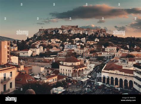 Athens skyline rooftop view, Greece Stock Photo - Alamy