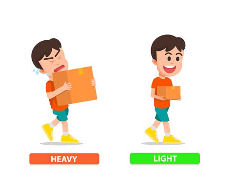 A boy carrying heavy and light things 8926658 Vector Art at Vecteezy