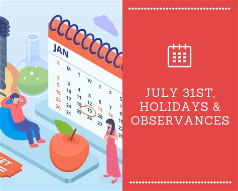 July 31st, 2023 Holidays and Observances