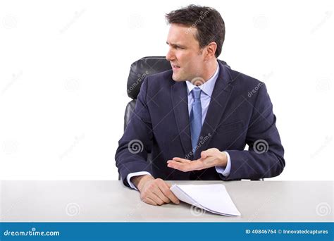 News Reporter on White Background Stock Photo - Image of commentator ...