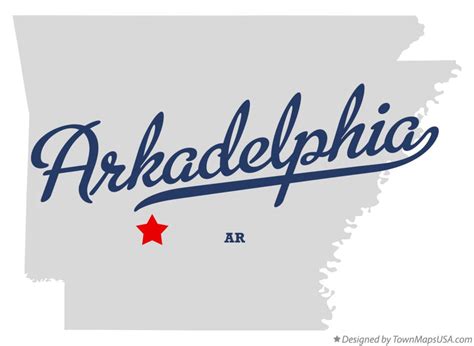 Map of Arkadelphia, AR, Arkansas