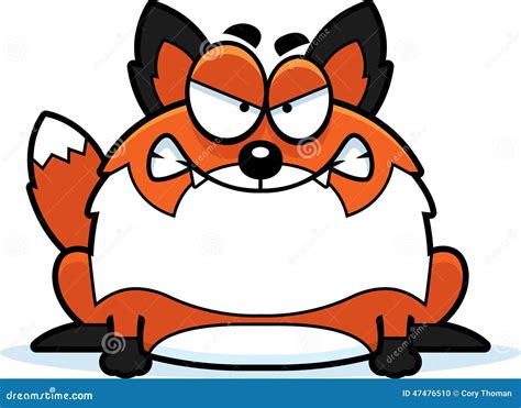 Angry Cartoon Fox stock vector. Illustration of furious - 47476510