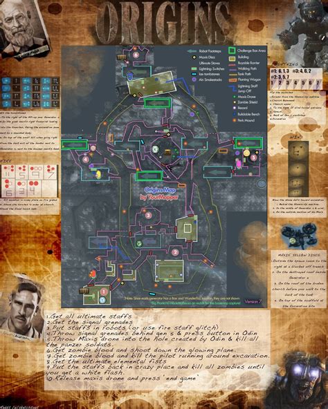 Black Ops 2 Origins Map - Large World Map