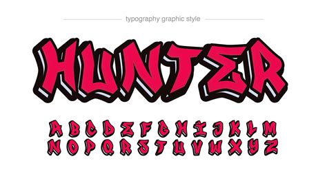 Modern Red Graffiti Tag Text Effect 1185385 Vector Art at Vecteezy