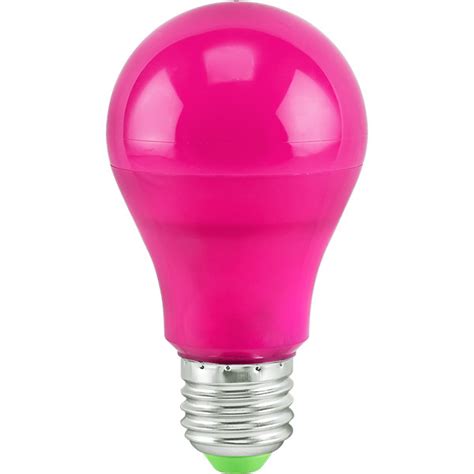 Pink - A19 LED - PLT-11286 | 1000Bulbs.com | Colored light bulbs, Led, Led color