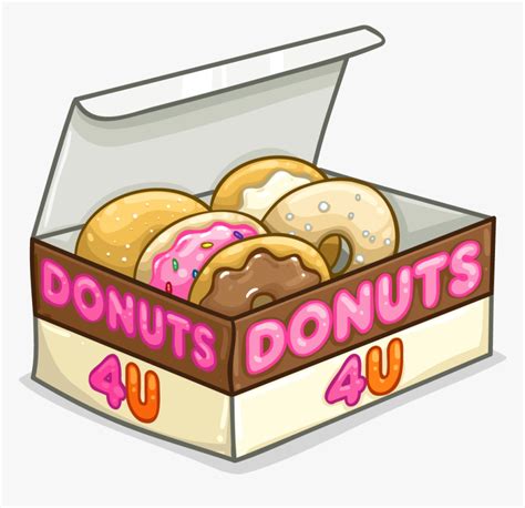 Transparent Box Of Donuts Clipart - Box Of Donut Clip Art, HD Png Download , Transparent Png ...