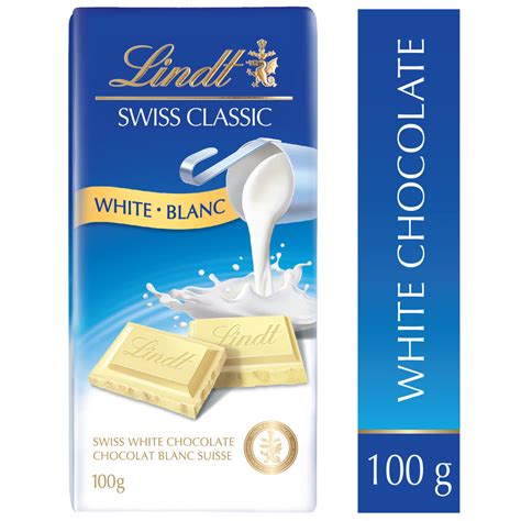 Lindt SWISS CLASSIC White Chocolate 100g Bar – Lindt Chocolate Canada