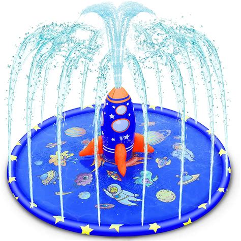 Buy Splash Pad for Kids, 70 Large Unique Inflatable Splash Pad ...