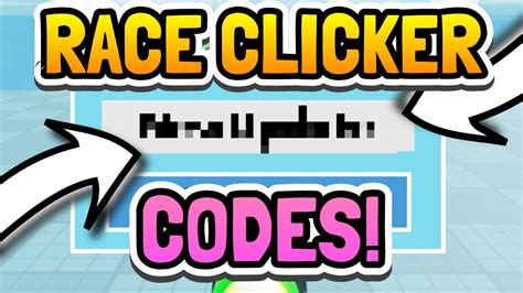 RACE CLICKER CODES! ROBLOX- - YouTube