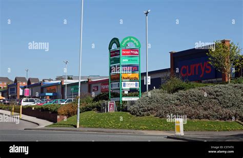 Well known retailer's Retail units at Festival Park, Stoke-on-Trent, Staffs, England, UK Stock ...