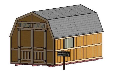 10x20 Gambrel Shed Plan