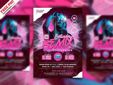 DJ Event Flyer Template PSD | PSDFreebies.com