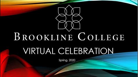 Brookline College - Virtual Celebration for 2020 Grads - YouTube