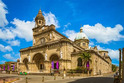 Manila Cathedral, Intramuros, Manila, Philippines Stock Photo - Image of bell, building: 188351408