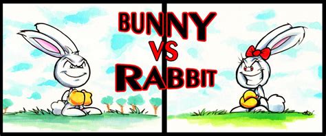 Bunny vs Rabbit by Neverelleum on DeviantArt