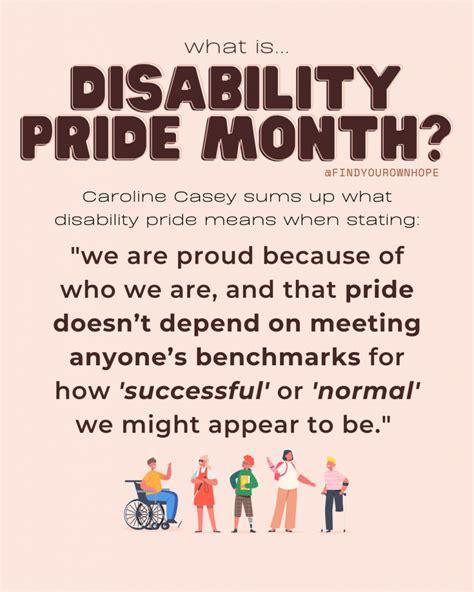 What is DISABILITY PRIDE Month? - Find Your Own Hope