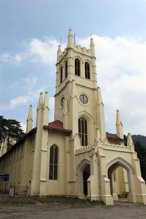 Christ Church in the City of Shimla Stock Photo - Image of pradesh ...