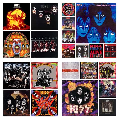 Great Kiss album covers