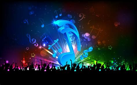 Musical Party Background stock vector. Illustration of crowd - 30532806