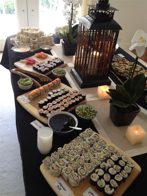 Sushi party | Sushi dinner party, Sushi dinner, Sushi party