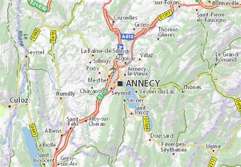 MICHELIN Annecy map - ViaMichelin