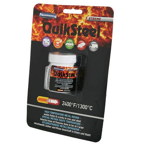 QUIKSTEEL 18003 XTREME HIGH TEMPERATURE EPOXY PUTTY WELD FILLER FAST ...