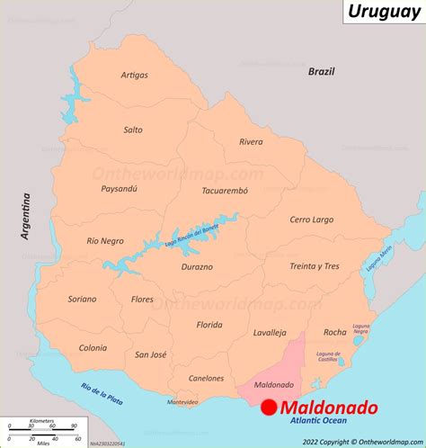 Mapa de Maldonado | Uruguay | Mapas Detallados de San Fernando de Maldonado