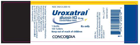 Uroxatral - FDA prescribing information, side effects and uses