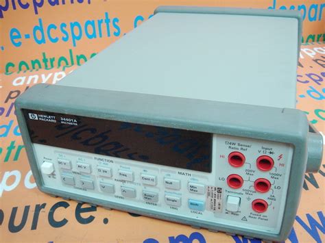 HP Agilent 34401A Digital Multimeter, 6.5 digit (GPIB) - PLC DCS SERVO ...