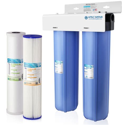 APEC Water Systems Whole House 2-Stage Water Filtration System High ...