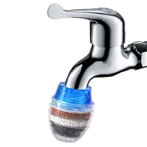 Faucet Water Filter Purifier Kitchen Tap Filtration Activated Carbon Removes Chlorine Fluoride ...