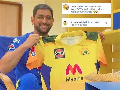 CSK IPL 2021 jersey | MS Dhoni unveils Chennai Super Kings' new jersey ...